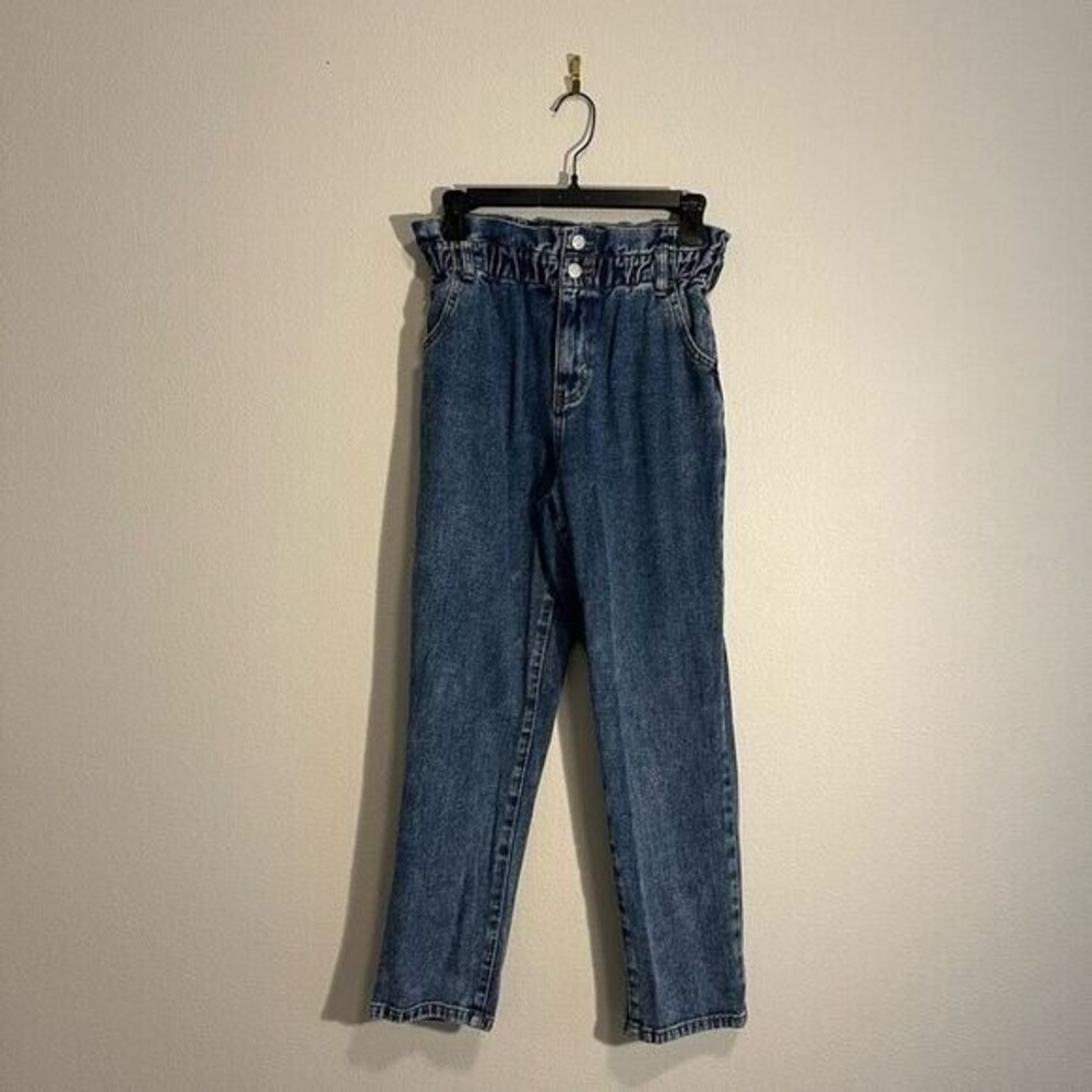 PacSun Mom Jean High Waisted Paper Bag Waist Denim Pants Size 26 - Picture 2 of 5